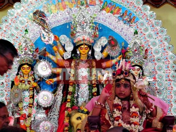 Prayers, celebrations mark 'Maha Astami' in Tripura : Massive price hikes, transportation logjam rattles Puja revellers